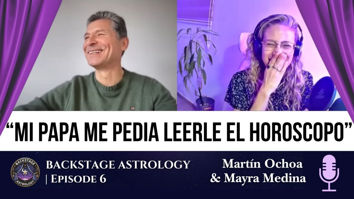 Martin Ochoa y Mayra Medina en Backstage Astrology