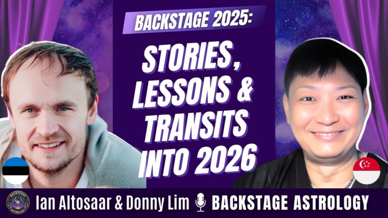 Donny Lim and Ian Altosaar Backstage Astrology