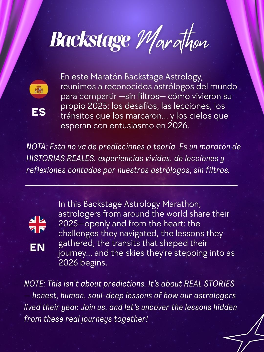 What is Backstage Astrology Marathon