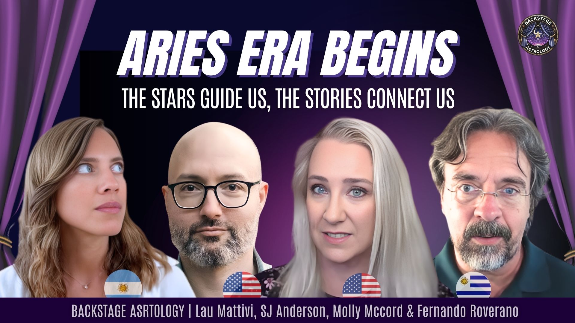 Molly Mccord, Lau Mattivi, SJ Anderson, Fernando Roverano Backstage Astrology