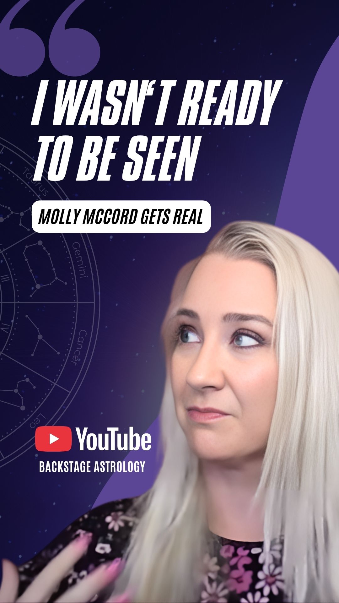 molly mccord story backstage astrology