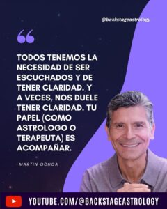 Martin Ochoa en Backstage Astrology